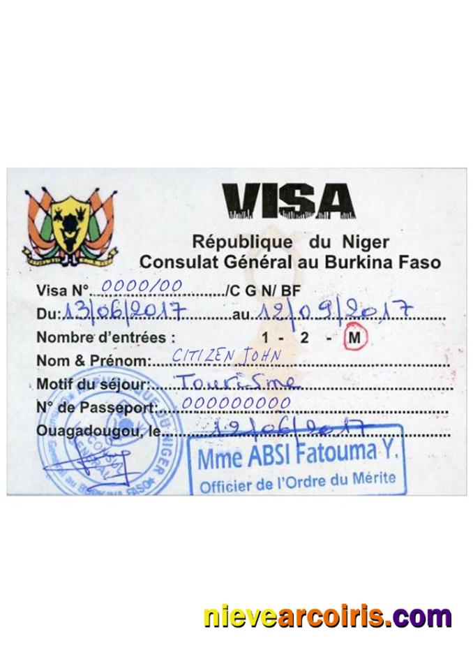 NIGER travel visa